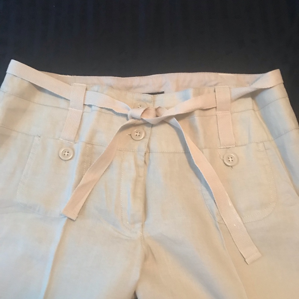 Cropped linen pants